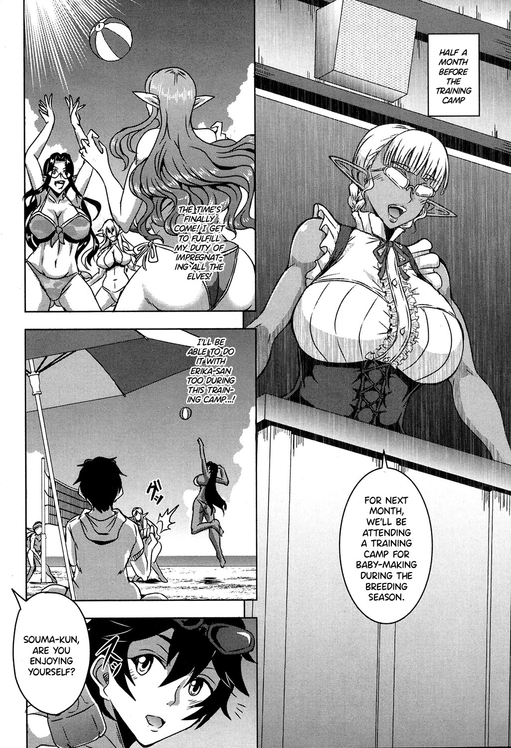 Hentai Manga Comic-Elf Harem Academia - Baby Making In a Southern Country Lodge-Read-4